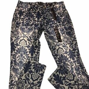 sacred virtue 9R juniors damask print jeans New with tags